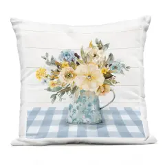 Stupell Industries Summer Bouquet Farmhouse Floral Outdoor Pillow, 18 x 7 x 18
