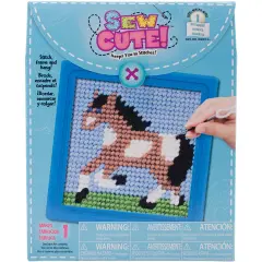 Colorbok Sew Cute! Needlepoint Kit-Horse