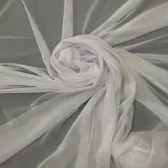 1 Yard White Power Mesh Fabric Sheer Stretch Nylon Spandex For Costumes Lingerie Dresses 60&Prime; Wide