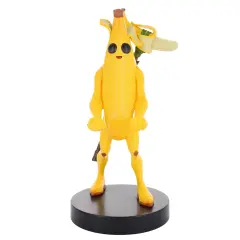 Exquisite Gaming: Fortnite: Peely - Cable Guys Original Controller & Phone Holder, Yellow Banana Collectible Device Stand, Officially Licensed Figure