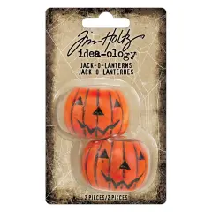 Idea-Ology Resin Jack-O-Lanterns 2/Pkg-1.25"X1"