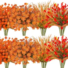64 Pcs Outdoor Fall Flowers