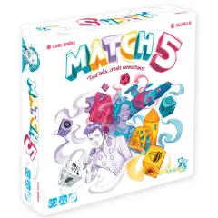 Synapses Games: Match 5, Word Matching Game, FIND Links, Create Connections - 3 Minutes to Create Links for 10 Different dice Combinations, Interactive Family Fun, Easy Rules, up to 2-8 Players