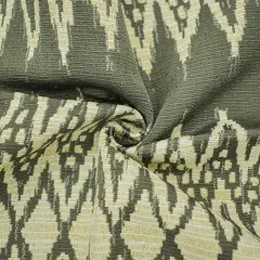 Gray/Cream/Multi Diamond Ikat Double Jacquard Decor Fabric By the Yard