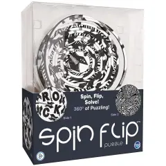 Spin Flip Puzzle: Hypnotic 2L- 14 Rings - 2-In-1: Double-Sided Puzzle, Spin-Flip-Solve, 360 Degress Of Puzzling, Fidget Toy, Adults & Kids 8+