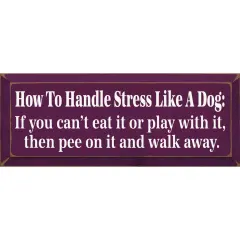 How to Manage Stress Like a Dog: Easy Strategies for Stress-Free Living and Mental Clarity Purple-White