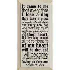 Embracing Loss and Love How Every Dog Gifts a Piece of Their Heart Ivory-Black