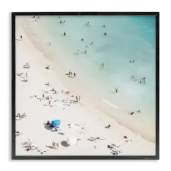 Stupell Industries Summer Weather Beach Day Framed Giclee Wall Art Design by Danita Delimont