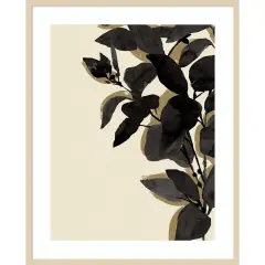 Ebony Branch II by Annie Warren Wood Framed Wall Art Print