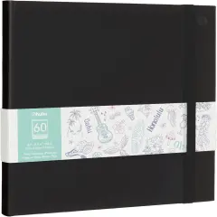 Ohuhu Double Sided Marker Pads Art Sketchbook Bleedproof - 8.3x8.3 Square Art Sketch Book Drawing Papers 60 Sheets/120 Pages 90LB/150GSM Hardcover Sketching Books for Alcohol Marker Painting Coloring