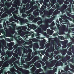 Digital Wave Lightning Printed Spandex Fabric