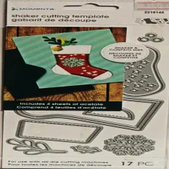 Momenta Christmas Stockings Shaker Cutting Dies