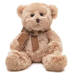 Bearington Collection Lil' Bensen Small Teddy Bear Stuffed Animal 10 In - Teddy Bears Plushies - Bear Plush for Baby, For Ages 3-14 Brown