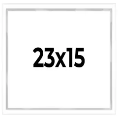 Shadow Box 3/4" Depth White Picture Frame - UV Acrylic, Backing Board, Hanging Hardware