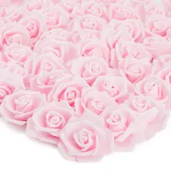 Juvale 100 Pack Light Pink Artificial Flowers - 3 Inches, Fake Carnations for Wedding, Bridal Shower & Valentine's Day Decorations, Arts and Crafts