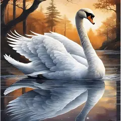DIY Swan Diamond Painting Kits for Adults