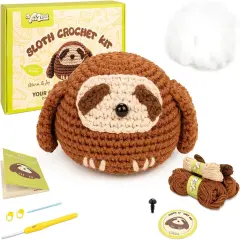 Crochet Kit for Beginners &ndash; (Sloth)