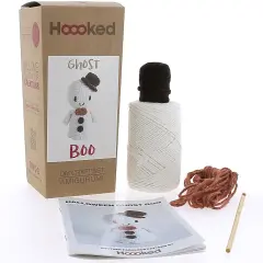 Hoooked Amigurumi DIY Kit W/Eco Barbante Yarn-Ghost Boo