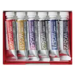 Holbein Artists' Watercolors- Set of 6, Granulating, Moon, 5 ml