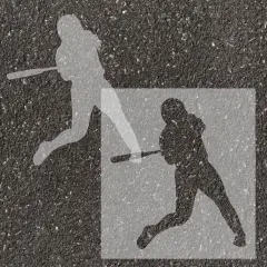 Softball Player Parking Space Stencil | High School Senior Parking Spot Stencil | Reusable Stencil | Stencil Ease |