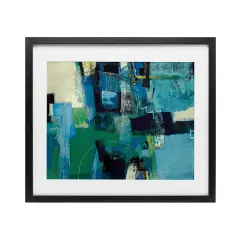 Stupell Industries Nelle Profondit Abstraction Framed Print Under Glass, design by Maurizio Piovan