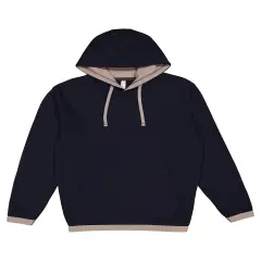 LAt&reg; Adult Statement Fleece Pullover Hoodie NAVY/ TITANIUM