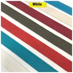 1 Inch Wide Cotton Webbing Multiple Colors