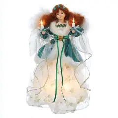 Irish Angel Lighted Treetop - 12 Inch