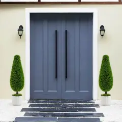 Costway 2 Pack Artificial Cedar Plant 3 FT Potted Teardrop Shaped Bush with Premium PE Leaves