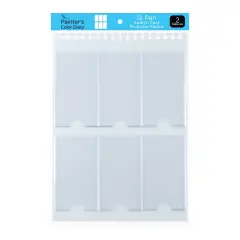HG Art Concepts Painters Color Diary Swatch Card Protector Sleeves - Pack of 2, Size 12, 6 Card Pockets Per Sleeve, Clear Polypropylene, Fit Size 12 Swatches