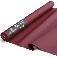 Exquisite Plastic Table Cover Roll &ndash; 40" x 300' Disposable Tablecloth Roll &ndash; Premium Thick 0.5 MIL Plastic Banquet Roll &ndash; Party Table Cover Roll for Events & Catering Burgundy