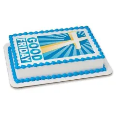 Good Friday Edible Icing Image for 1/4 sheet cake