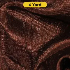 Shantung Satin Fabric 60" Reversible Satin Dupioni Silk Brown