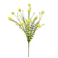 30'' Artificial Yellow Snowball Allium Bush - Floral Stems for Decor-63095YW