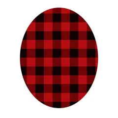 Red Plaid Birthday - Edible Cake/Cupcake Party Topper for 8 inch round cake or larger