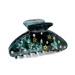 Wrapables Shimmering Rhinestone Hair Claw Clip for Women, Hair Accessories for Women, Starry