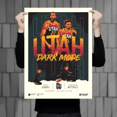 Phenom Gallery Utah Jazz Dark Mode Limited Edition 18" x 24" Serigraph