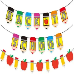 Back to School Decorations Banner 9.8 Feet