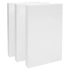3 Pack Craft Foam Blocks for DIY, 2 Inch Thick Rectangle Bricks for Carving, Sculpture, Art (17 x 11 x 2 In) White
