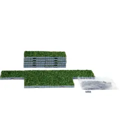 Plaza System (Grass, Square) - 16 pcs - Lemax