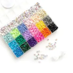 Bold Brights Heishi Box Diy Bead Kit