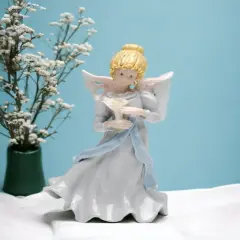 Ceramic Angel Of Tranquility Figurine, Religious D&eacute;cor, Religious Gift, Church D&eacute;cor, Church Gift, Baptism Gift