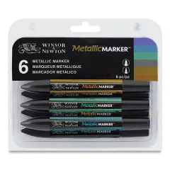 Winsor & Newton Promarker Metallic Markers - Set of 6