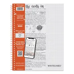 Roaring Spring Whitelines Wirebound Notebook - Grid, 8-1/2" x 11", 70 Sheets
