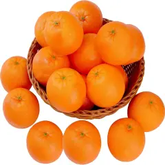 24 Pcs Artificial Oranges, Decorative Fake Oranges for Decoration Lifelike