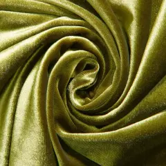 1 Yard Olive Green Stretch Velvet Fabric for Dresses Sewing Crafts Drapes DIY 58"/60" Width