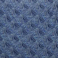 1 Yard Traditional Polynesian Tattoo Triangle Formation Poly Cotton Fabric 45 Inch Width blue