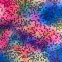 1 Yard Multi Rainbow Oz Foil Digital Hologram Spandex Fabric for Swimwear Costumes 58/60 Inch Width