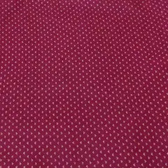 Maroon with White Quote Marks Cotton Fabric by the yard