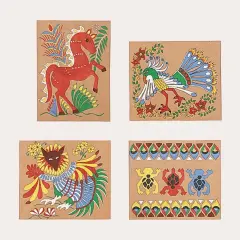Mexican Bark Painting Craft Kit (Pack of 24)